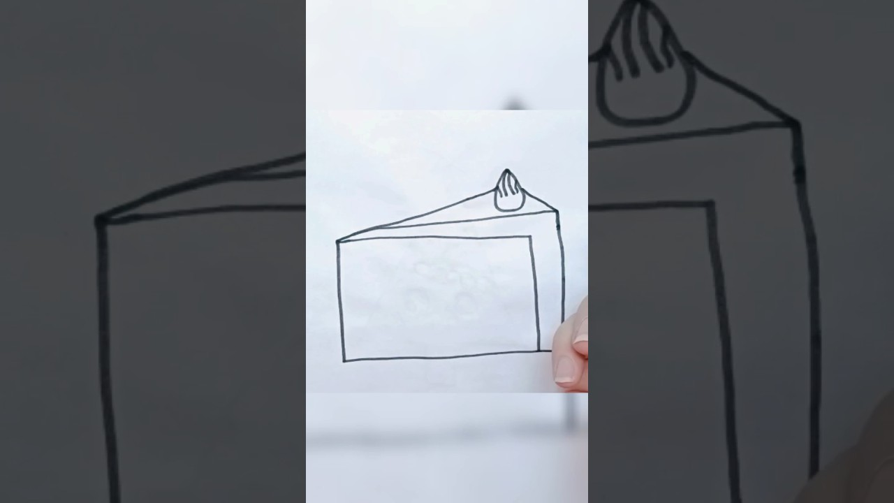 How to Draw a Cute Cheesecake Step by Step! 🍰🎨 #drawing#cartoondrawing#cutedrawings#drawingforkids