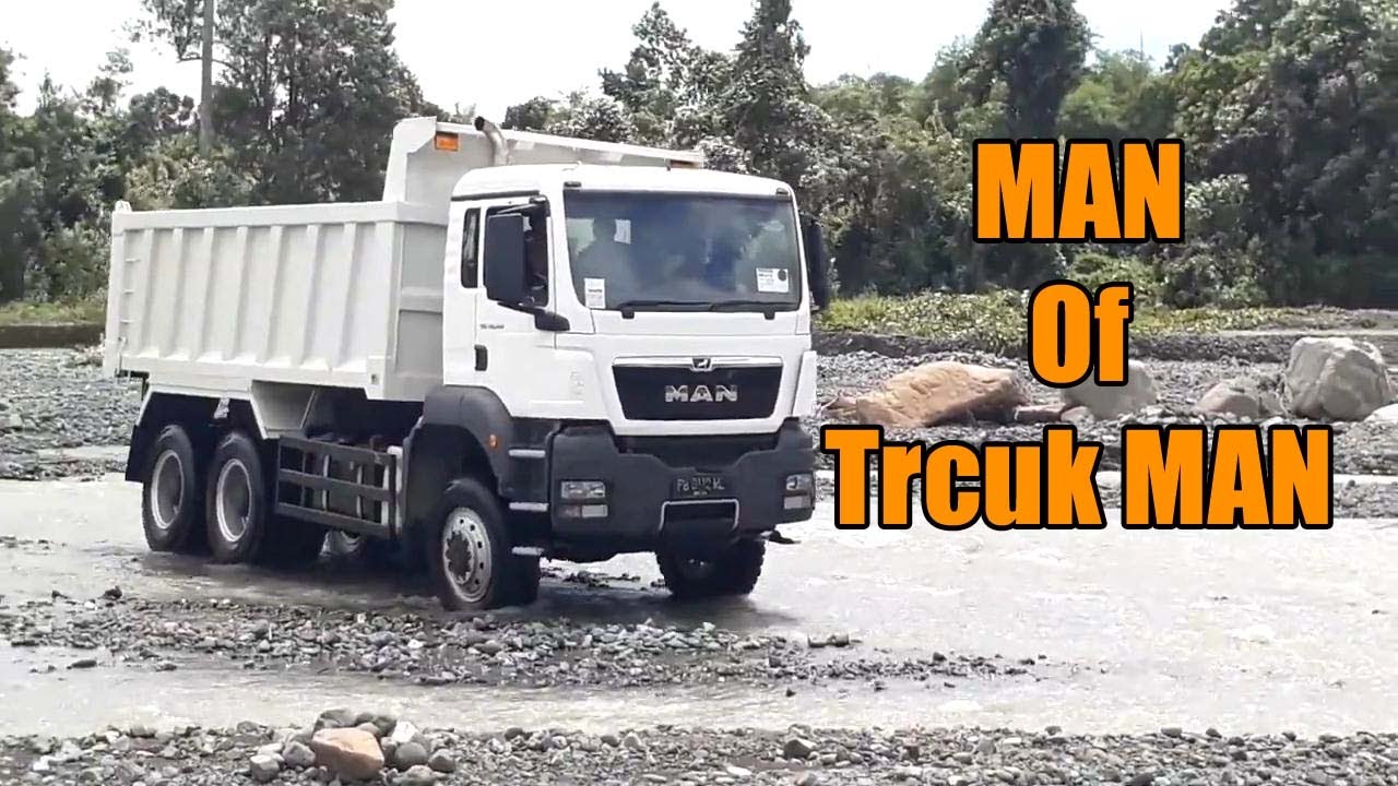 Test DRIVE Truck MAN TGS 40.440 6x6 OFF ROAD Mining Truck River Crossing