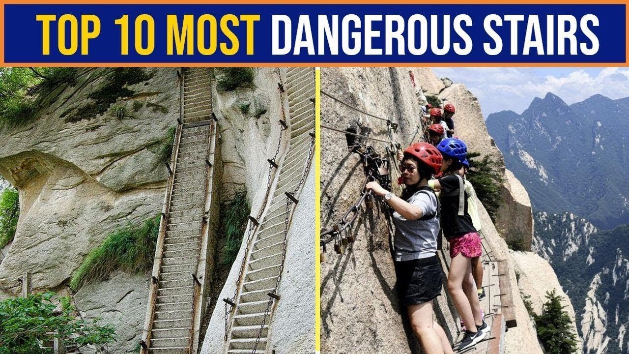 Top 10 Most Dangerous Stairs | Most Scary Stairs | Steepest Staircase