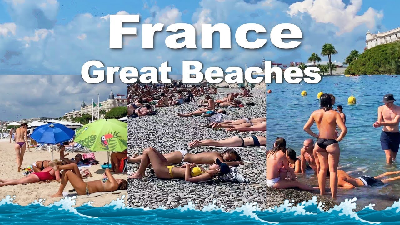 4k VIDEO BEACH walk in FRANCE vacation beaches TRAVEL vlog