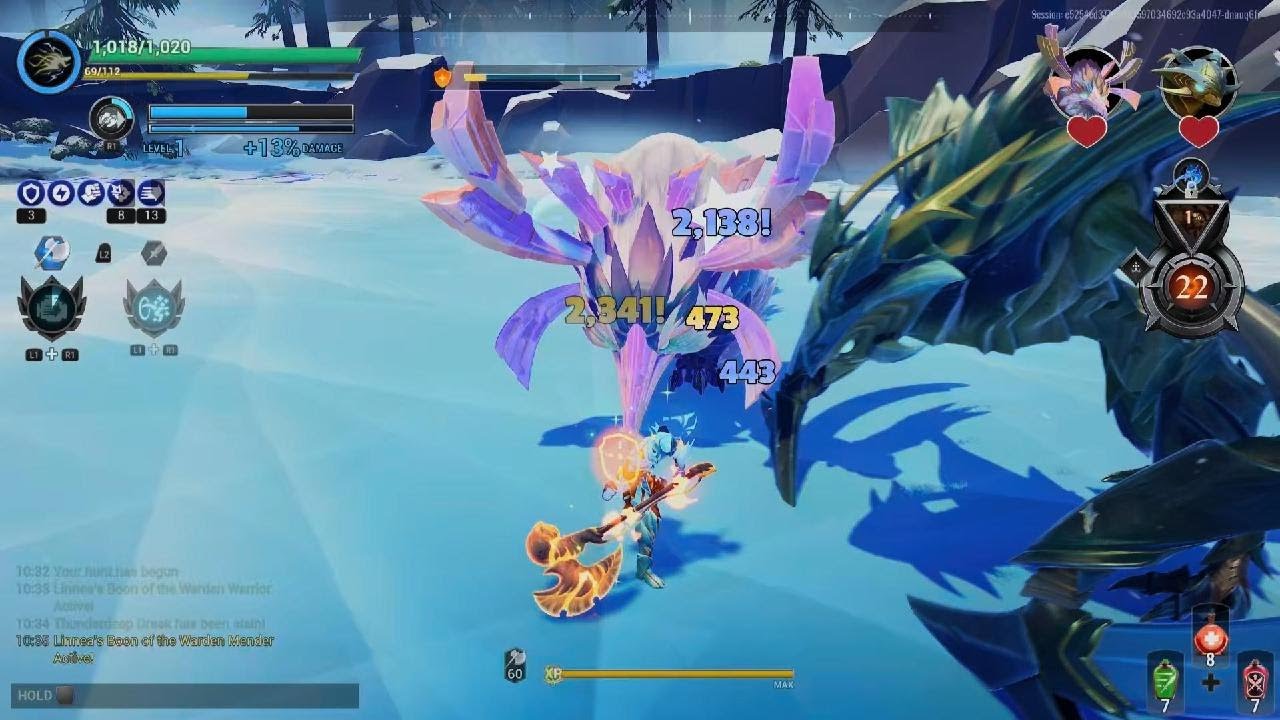 Dauntless Ice Escalation Gameplay - Awakening