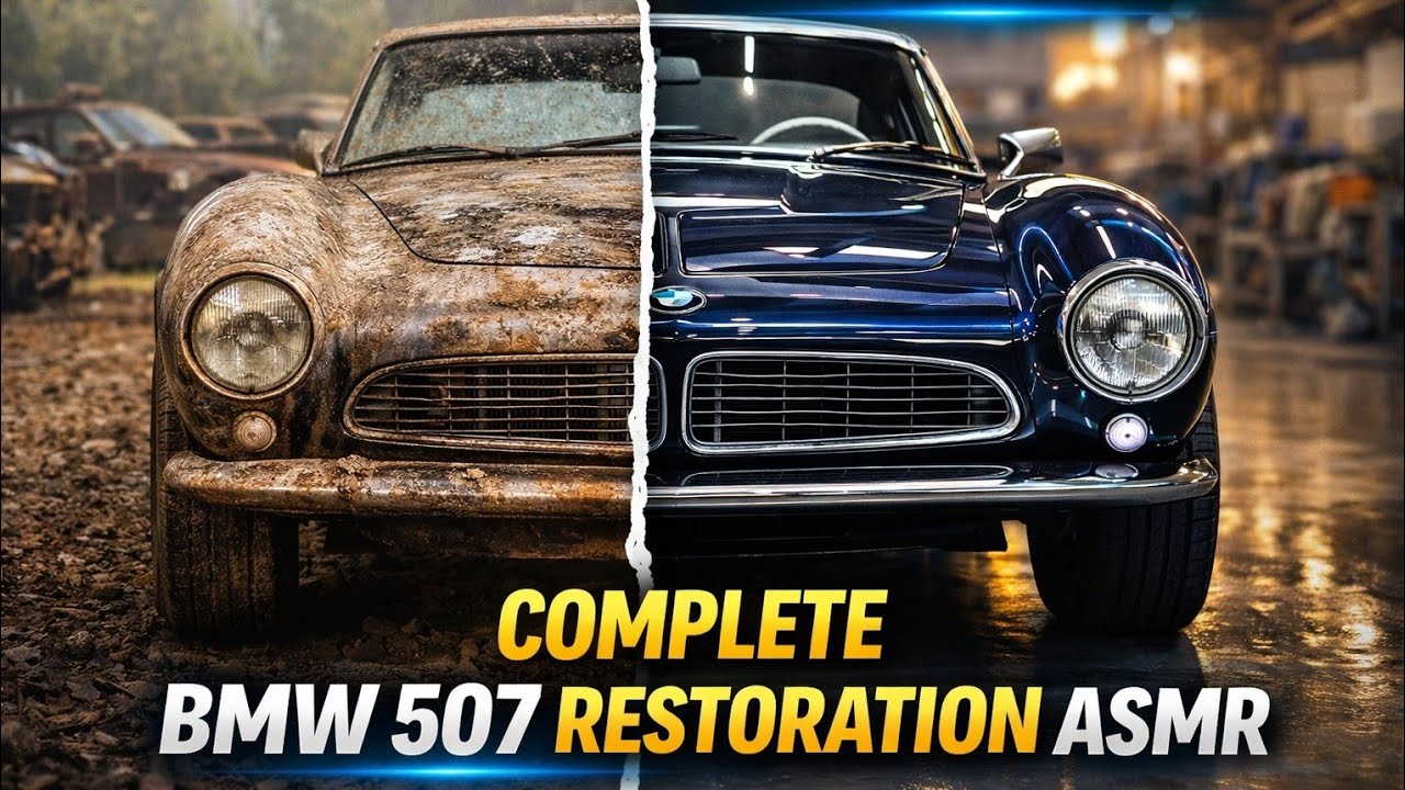 ASMR Car Restoration! Complete Rebuild of Rare 1957 BMW 507 from Neglected to Showroom Perfect
