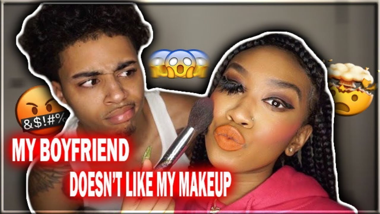 DOING MY MAKEUP HORRIBLY TO SEE MY BOYFRIENDS REACTION!!!