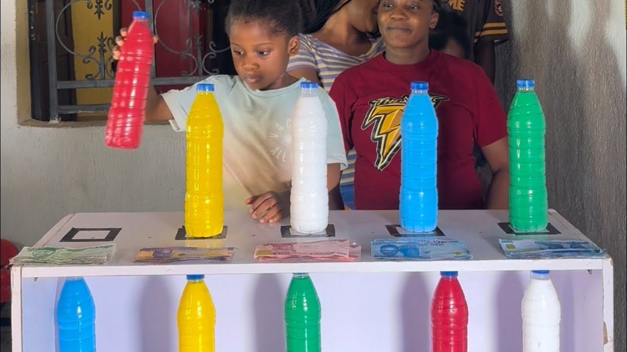 THE MOST FUNNY, INTERESTING & ENTERTAINING  FIVE (5)  BOTTLE COLOR MATCHING CHALLENGE EVER