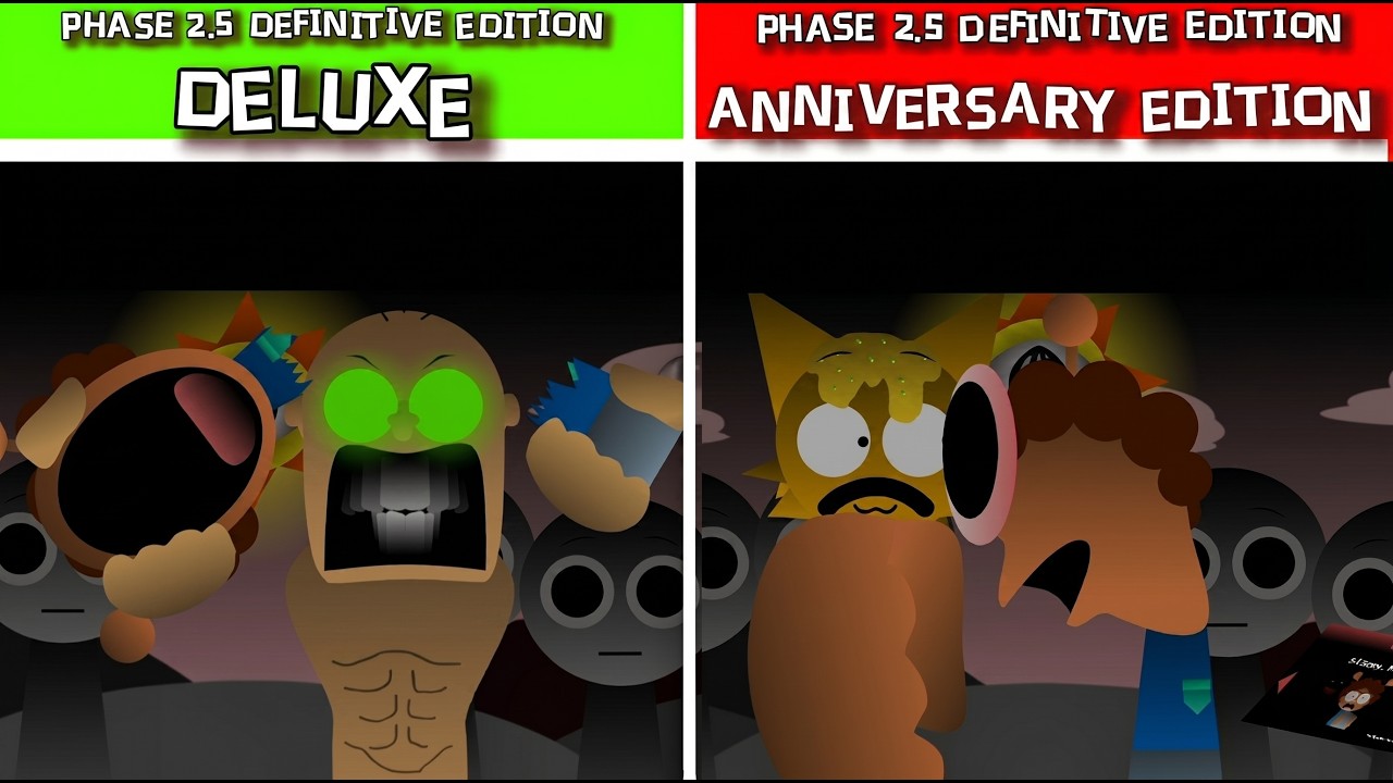 Sprunki: Phase 2.5 Definitive Edition: OLD vs NEW Anniversary Update!