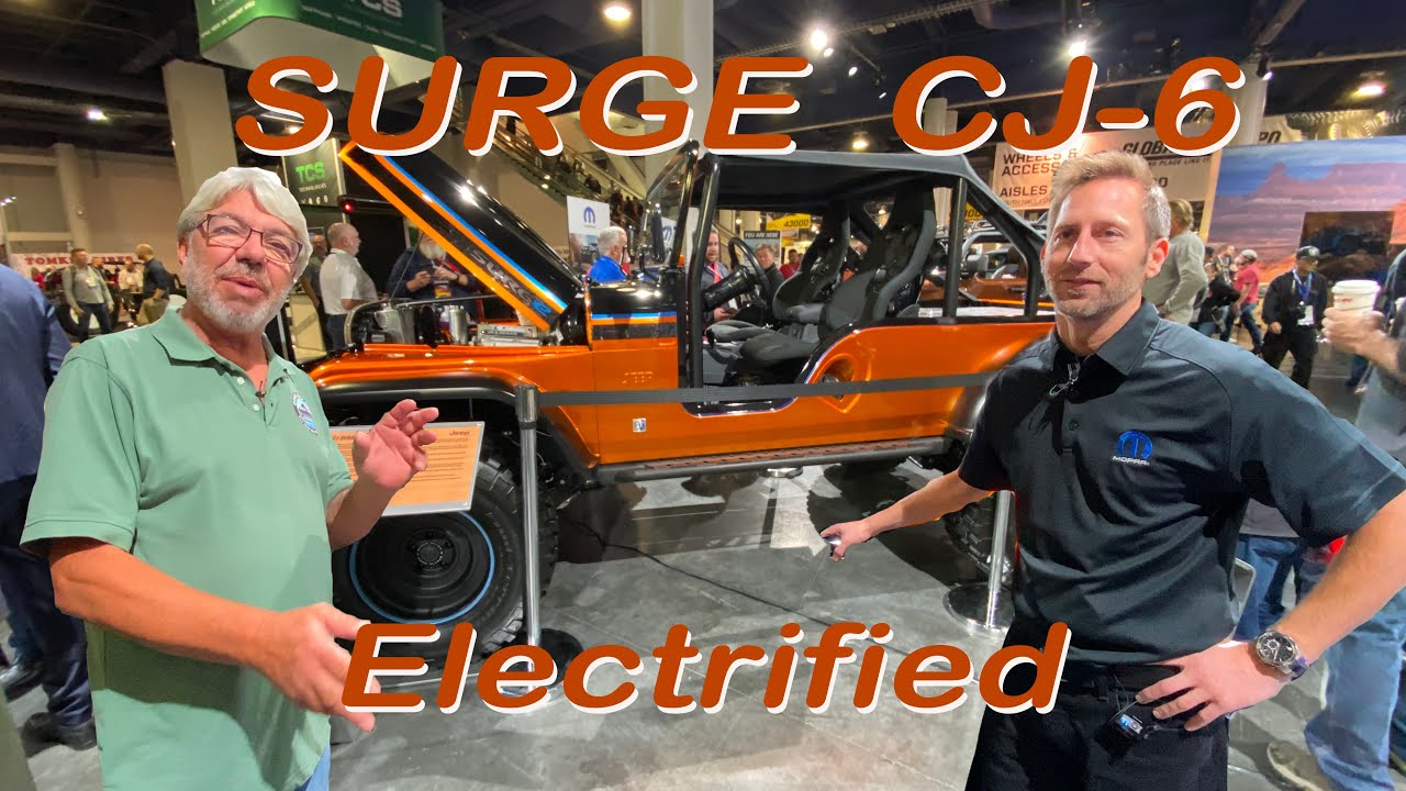 Surge Jeep CJ-6 — Rick Péwé and Jeep’s latest EV Concept.
