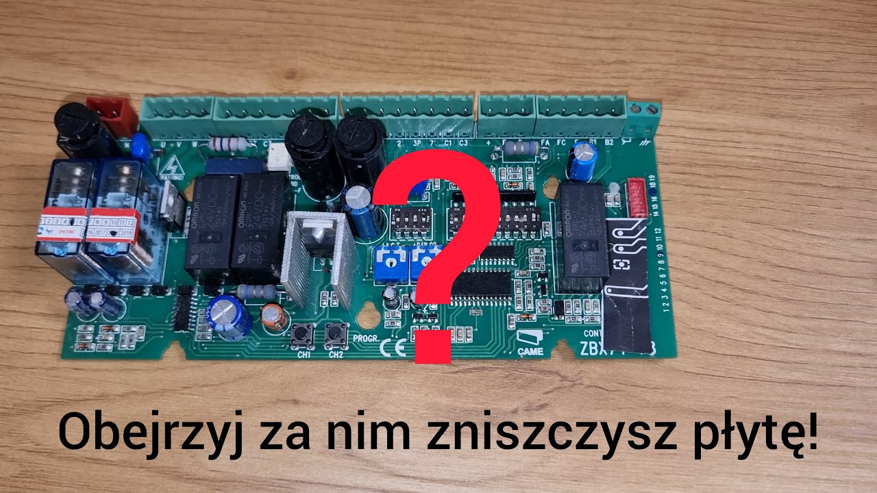 Naprawa CAME ZBX 74-78 / ZBX7 ciekawy przypadek