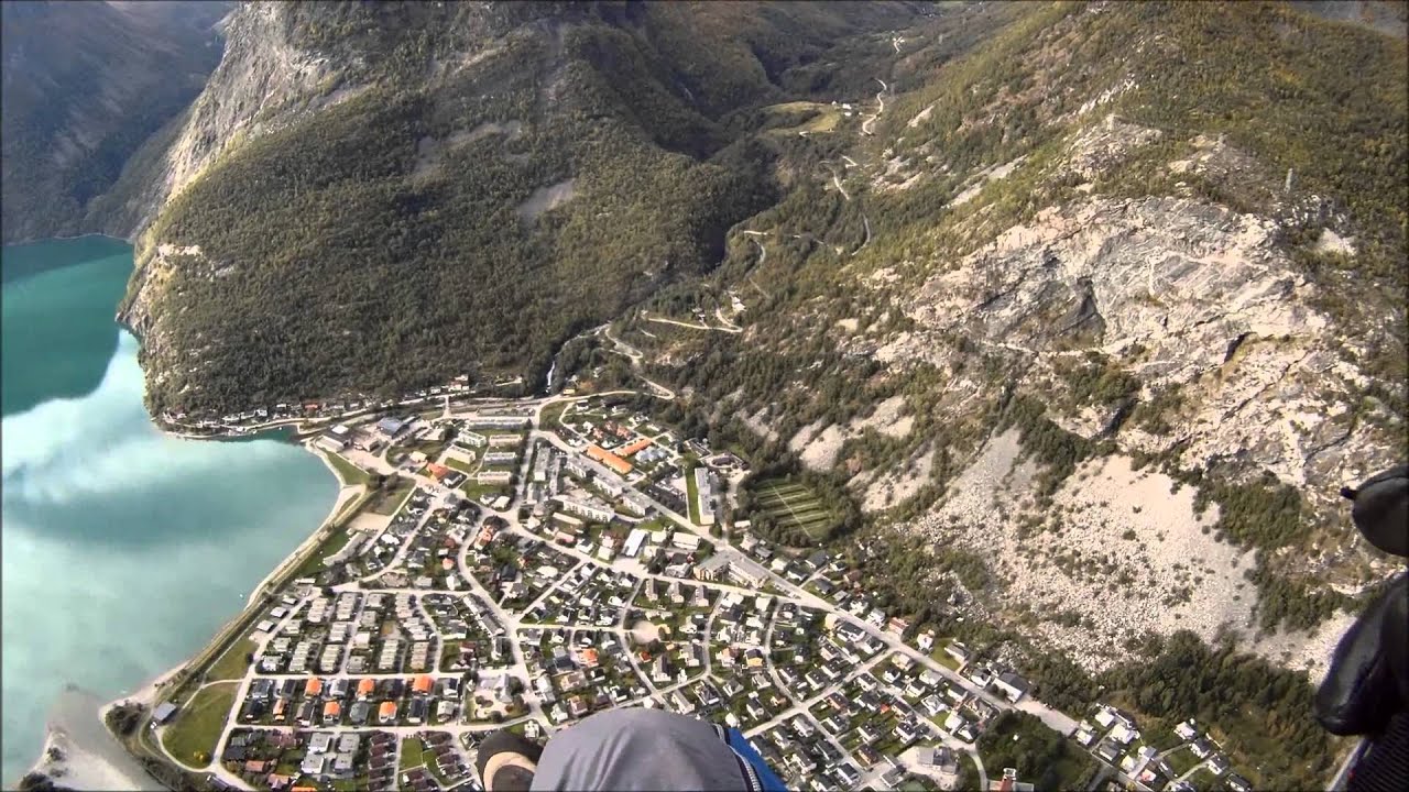 Paragliding fra Tusenmetern Årdal