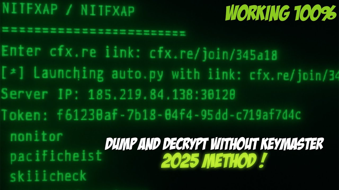 HOW TO DUMP FIVEM SERVER AND DECRYPT WITHOUT KEYMASTER ! 2025