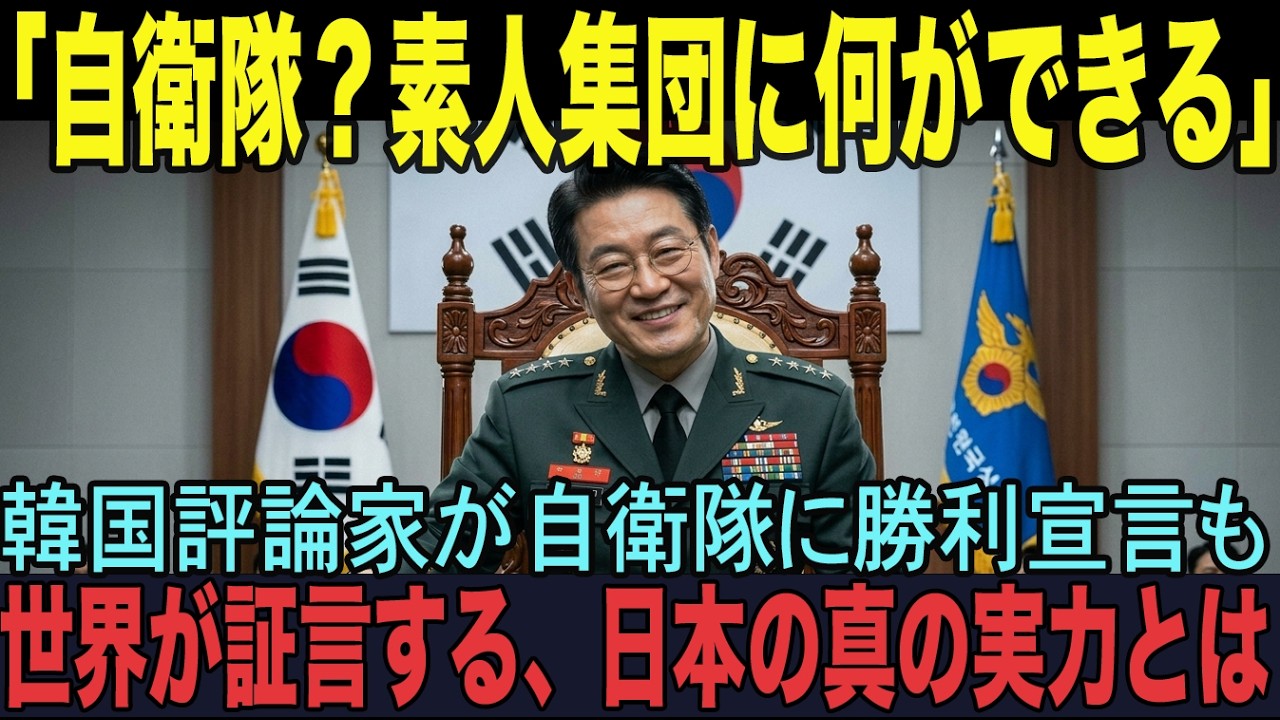【海外の反応】「救助ごっこで本物の軍隊が務まると思うのか？」──韓国軍関係者の嘲笑が、NATO専門家の一言で凍りついた日