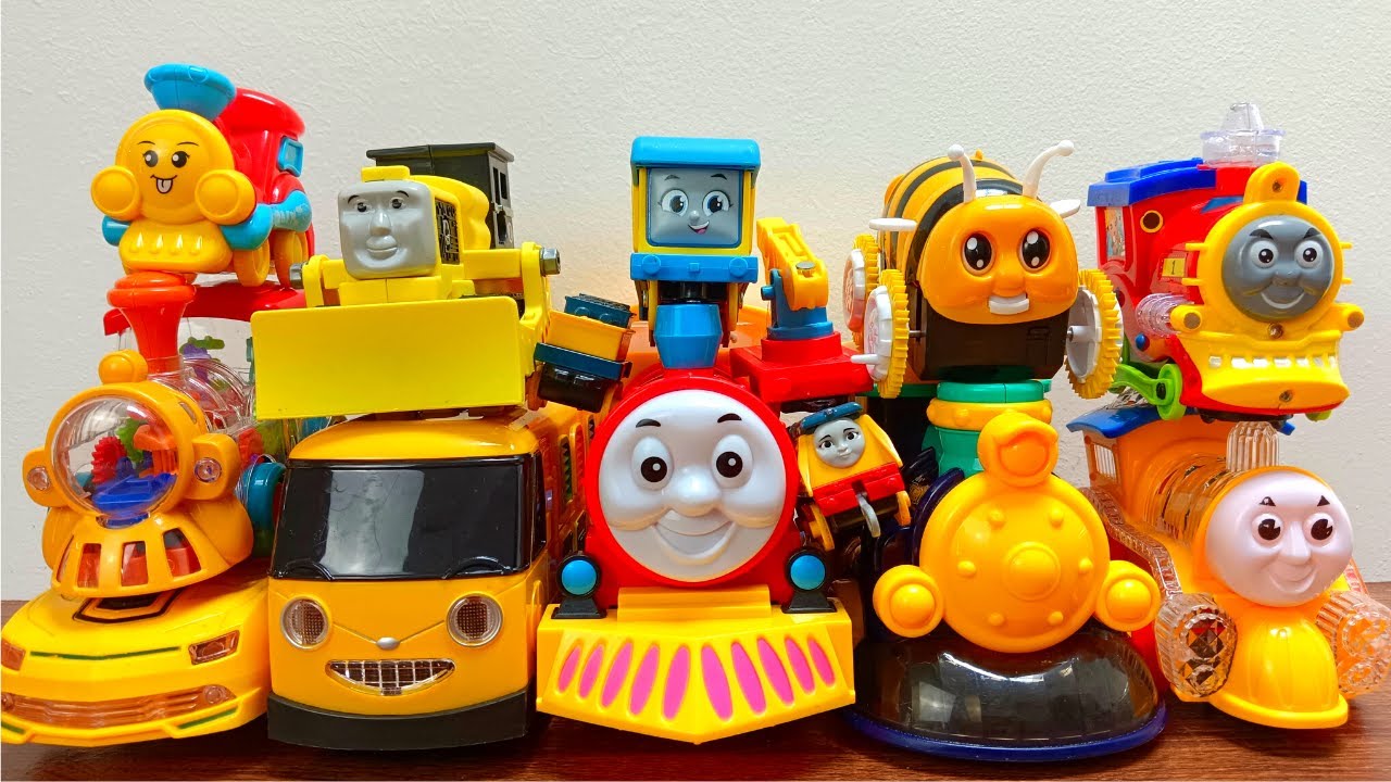 Thomas and friends trains toys all yellow toys kereta wuss episode 32