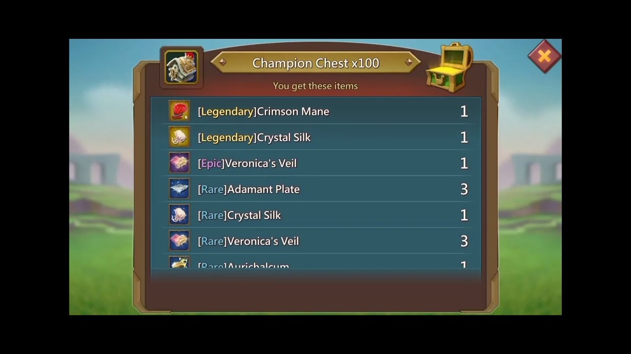 Open CHEST CHAMPION 6000 box | 5 GOLD⁉️ #lordsmobile #lordsmobilef2p