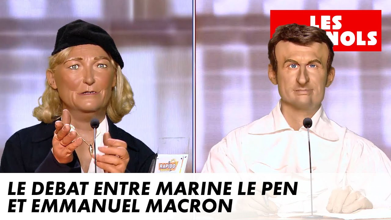 Le d&eacute;bat entre Marine Le Pen et Emmanuel Macron - Les Guignols - CANAL+
