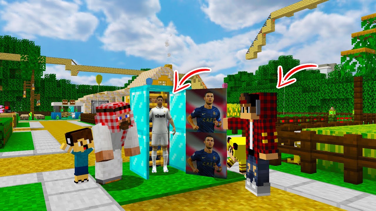 ماين كرافت لكن لقينا مكان كريستيانو رونالدو السري 😨 افلام ماين كرافت
