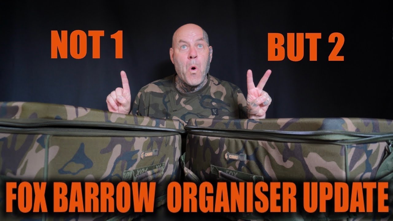 FOX BARROW ORGANISER UPDATED - NOW I HAVE TWO - carp fishing - fox 