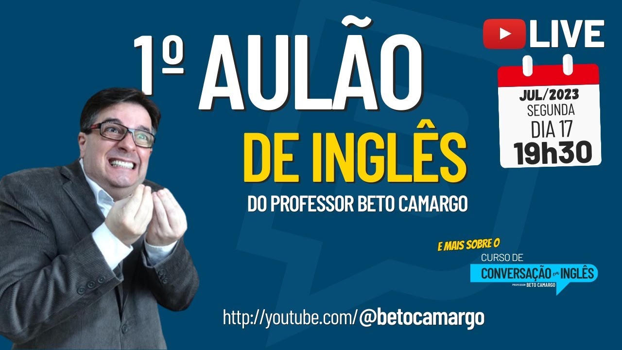 1o Aulão de Inglês do Professor Beto Camargo