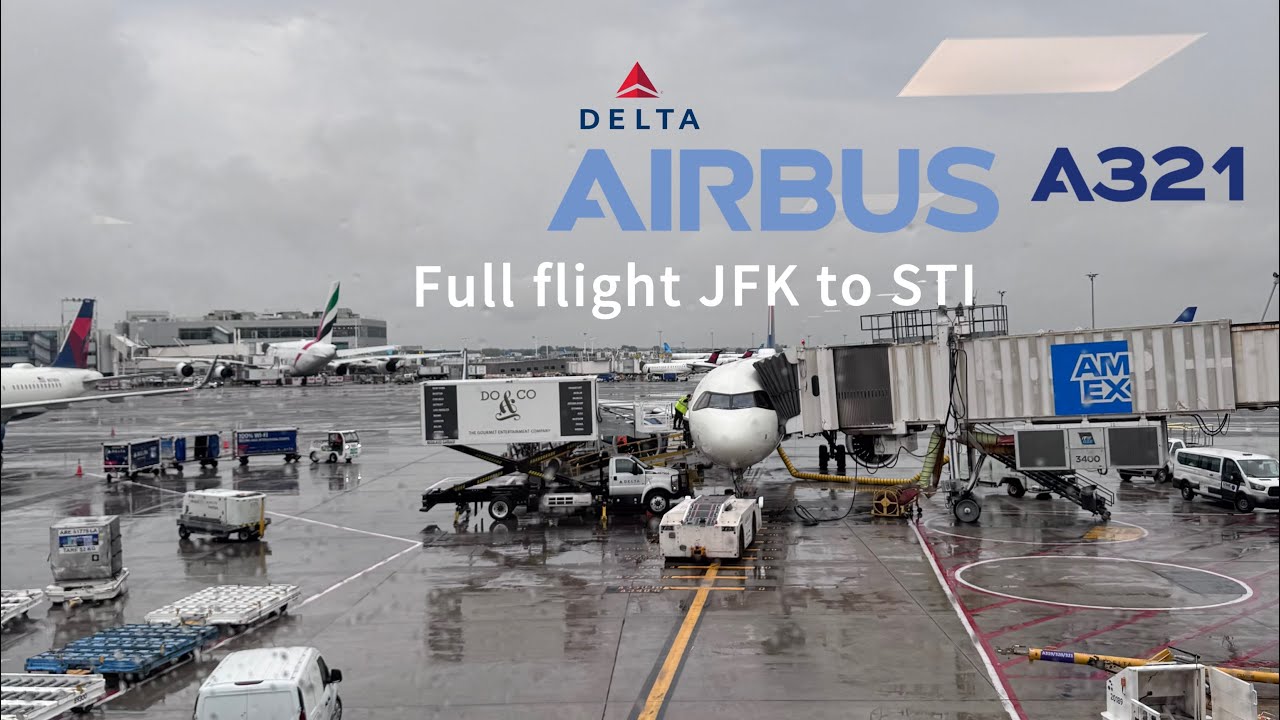 4K DELTA A321 NEO FULL FLIGH NEW YORK TO SANTIAGO