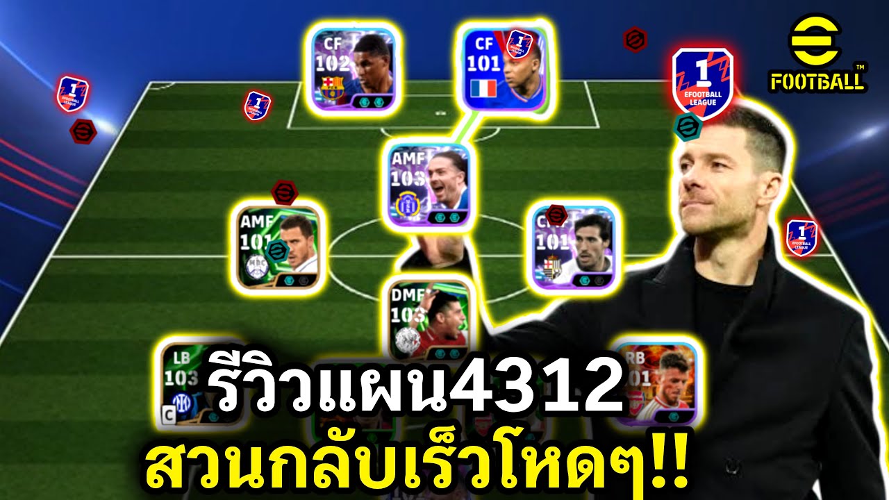 รีวิวแผน 4-3-1-2 สวนกลับเร็วโหดๆ โค้ชอลอนโช่ eFootball2025