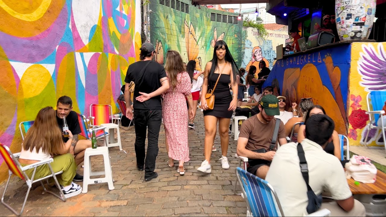 Saturday in Vila Madalena &ndash; Beco do Batman | Graffiti and Urban Art | S&atilde;o Paulo, Brazil 【4K】 2025