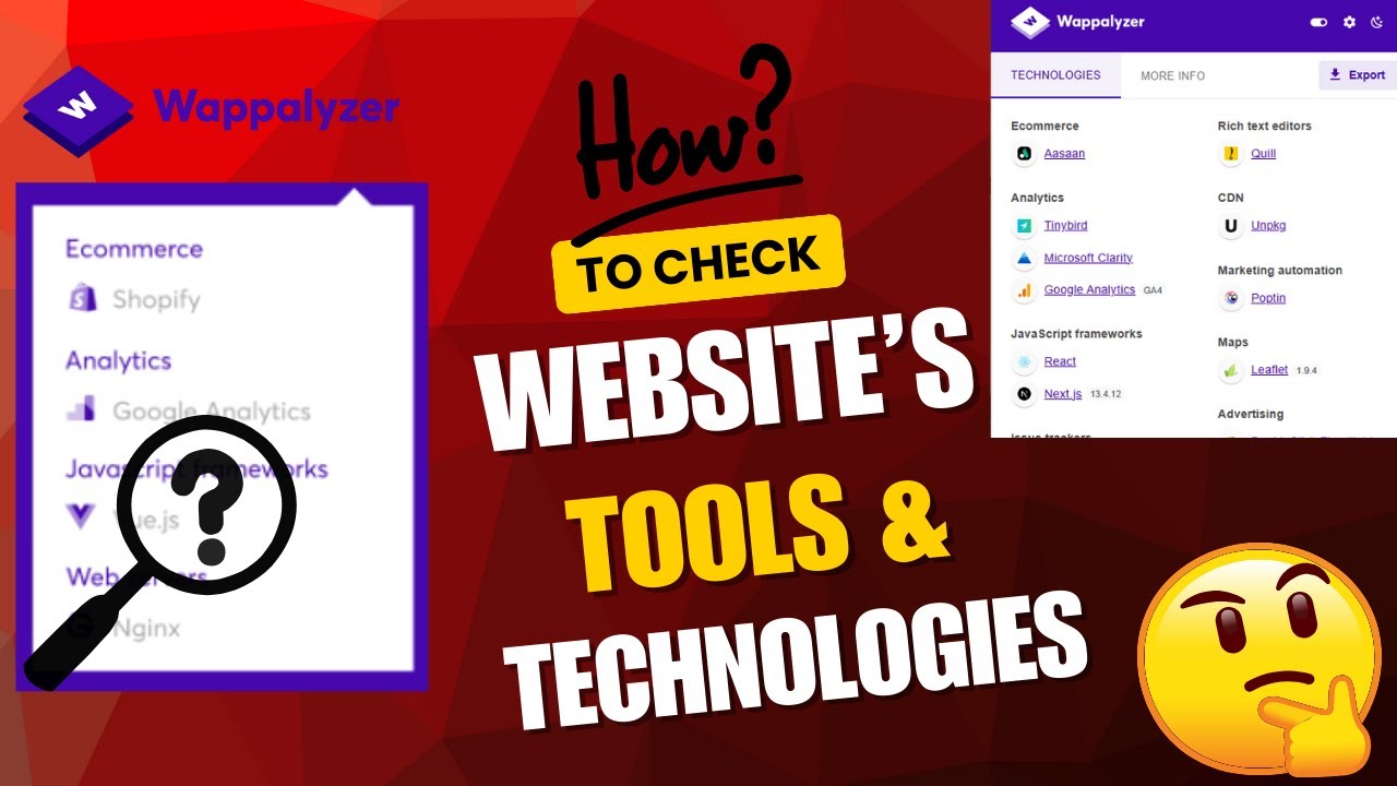 How to Find Out Which Tools & Technologies Any Website Uses | Wappalyzer Tutorial