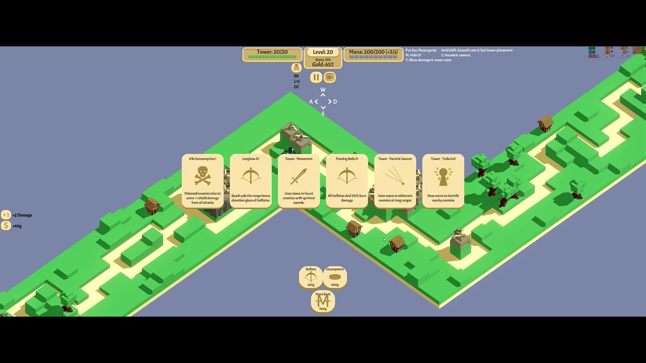 Let's Play Rogue Tower - Trying Encampments and going for the Watch your step -achievement + ENDLESS