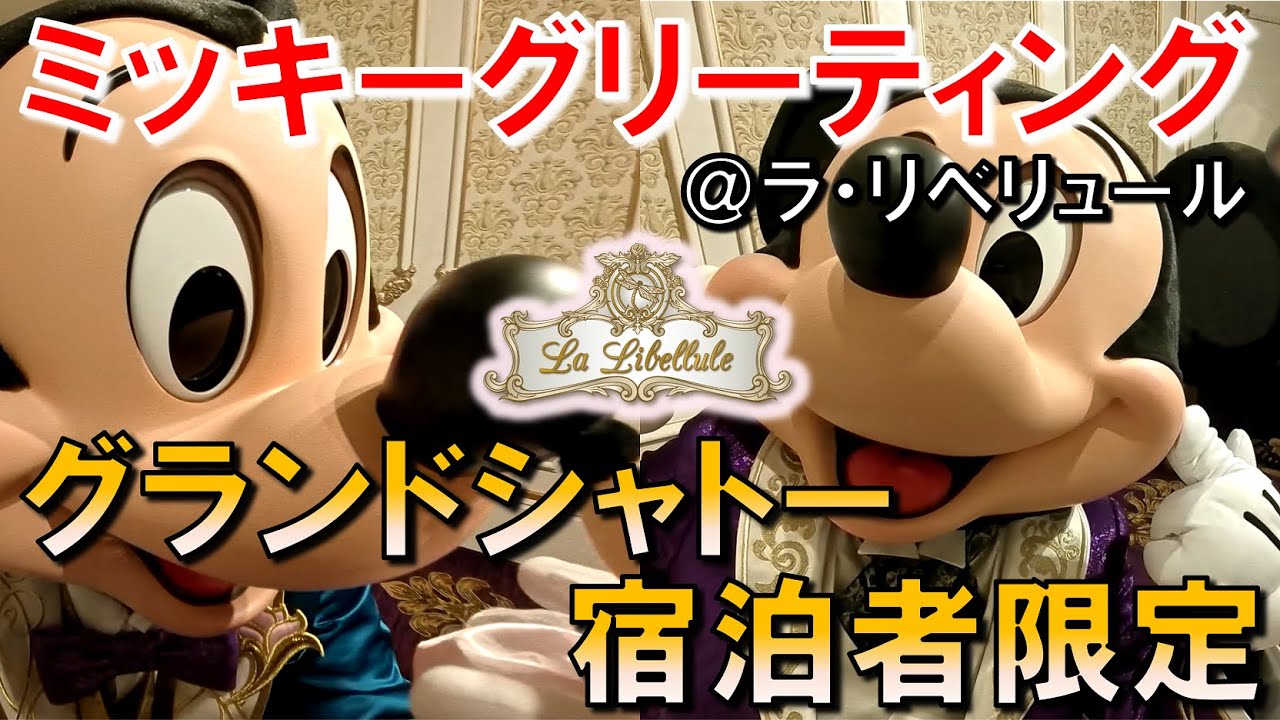 【レストラン】グランドシャトー宿泊者限定！ラ・リベリュールでのミッキーグリ／Mickey Greeting at La Libellule in Grand Chateau【ファンスプホテル／FSH】