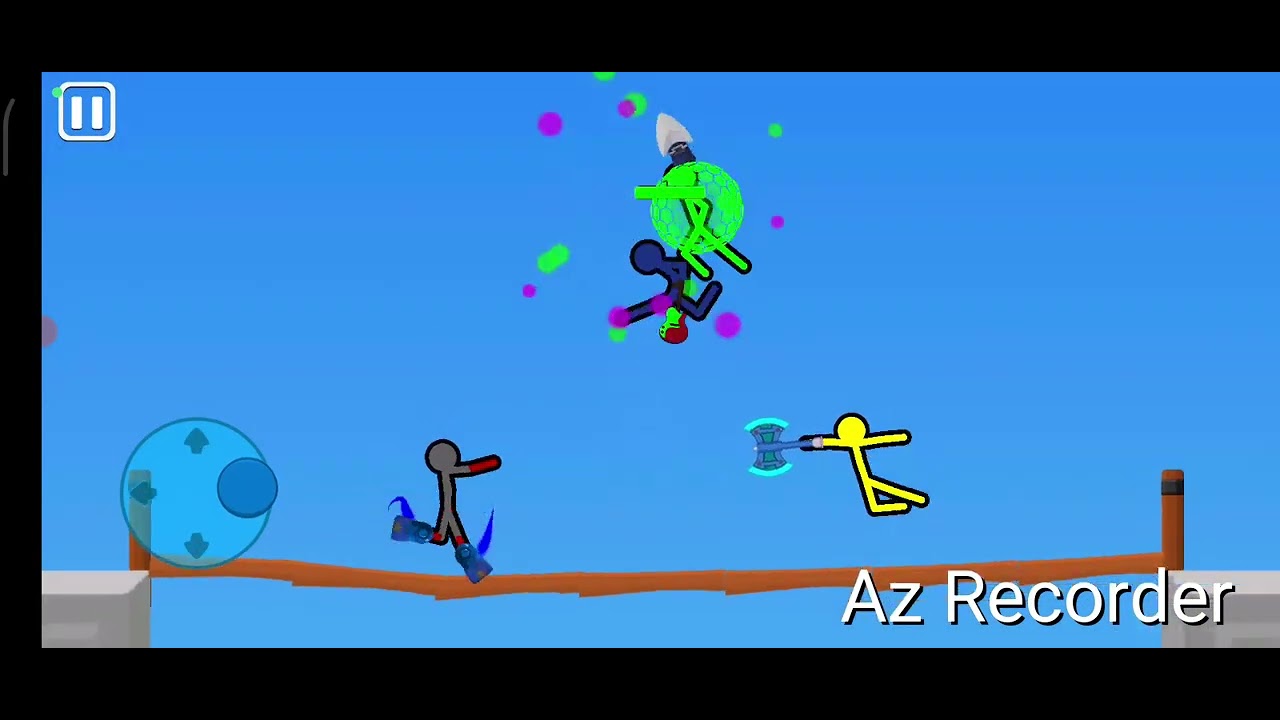 I played Stickman battle ground for the first time