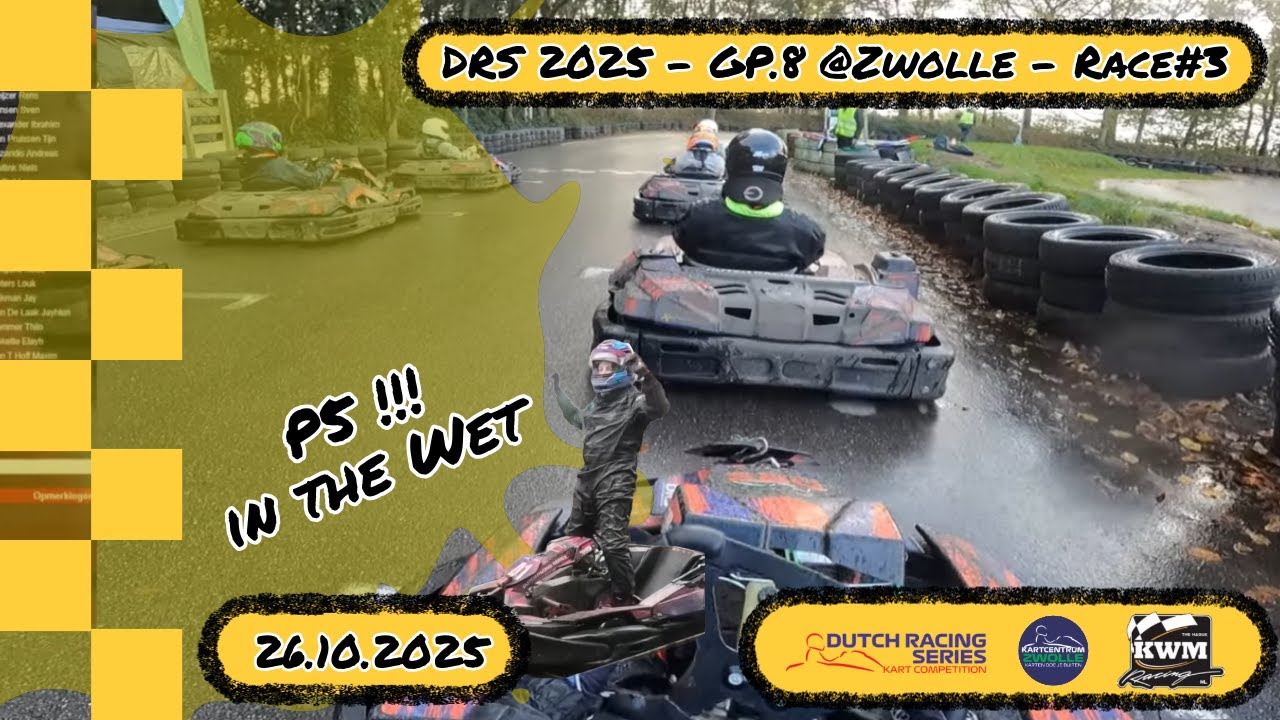 P5 in the Wet. | DRS 2025 Junior | GP.8 Zwolle Race 3 Onboard