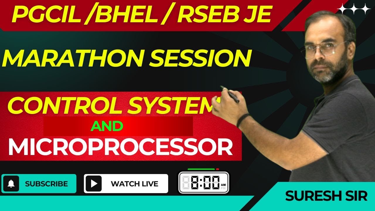 PGCIL-DT / BHEL / RSEB 2024 | CONTROL SYSTEM MARATHON🔥🔥  | #pgcil #rseb_je #bhel    #sureshsir