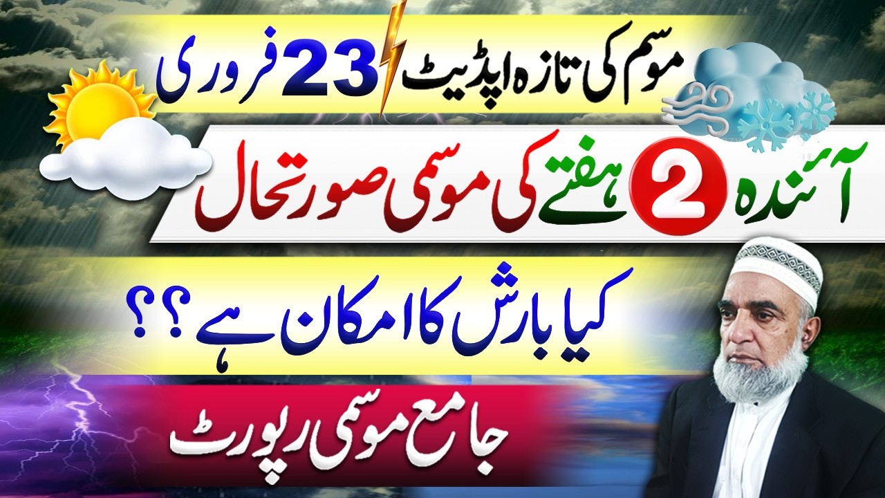 Weather Forecast for next 2 weeks in Pakistan || Crop Reformer