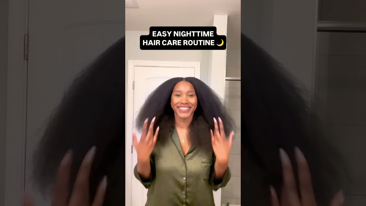 EASY NIGHTTIME HAIR CARE ROUTINE! 🌙