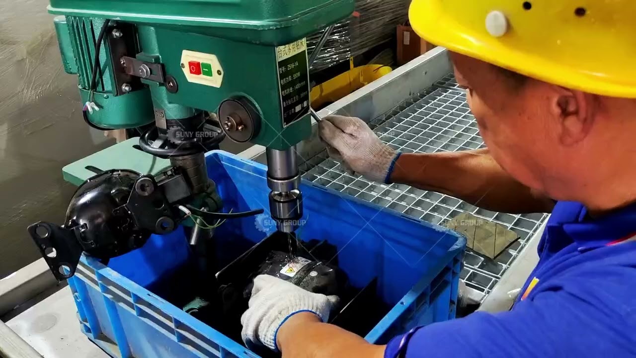 Scrap refrigerator compressor recycling process