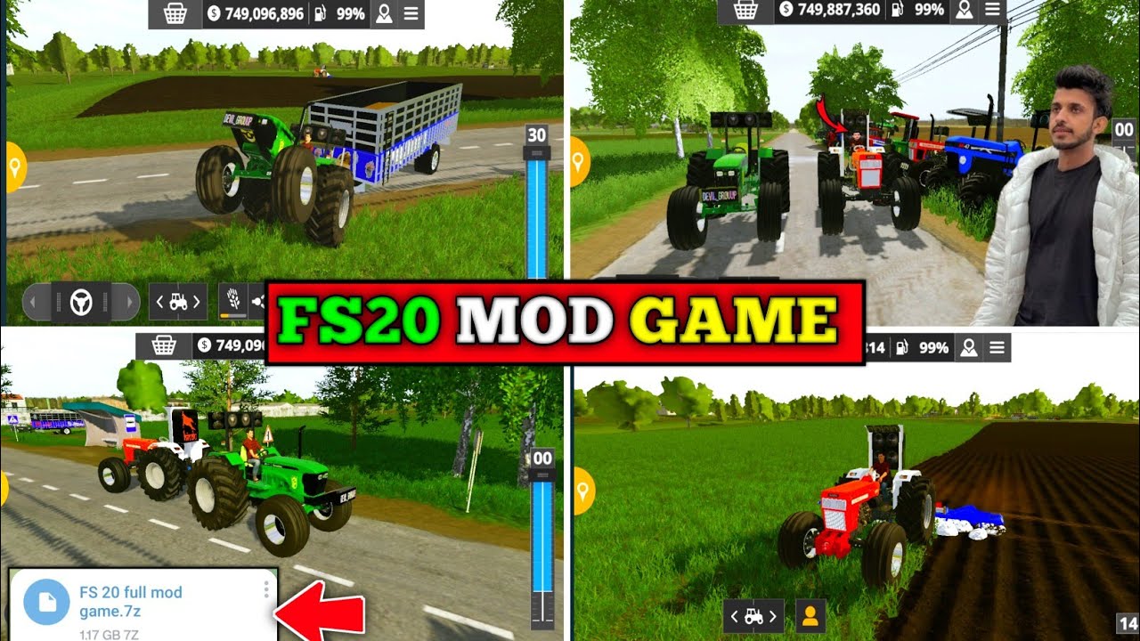 Nishu bhai ka tracter ka game  || fs 20 all indian tractor mod apk || Nishu deshwal tractor