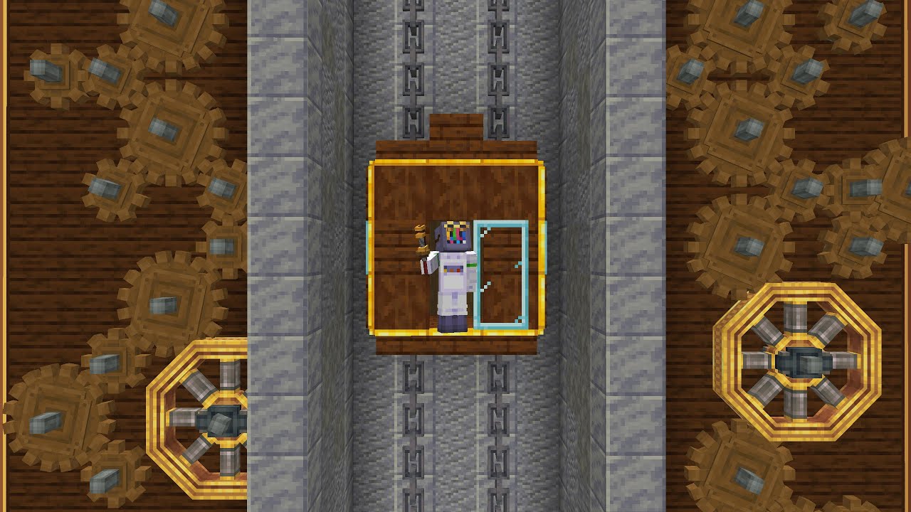 i made a functional elevator with create mod