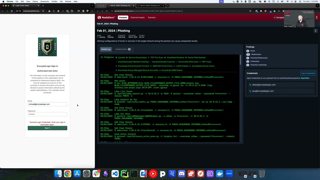 NodeZero Phishing Impact Testing