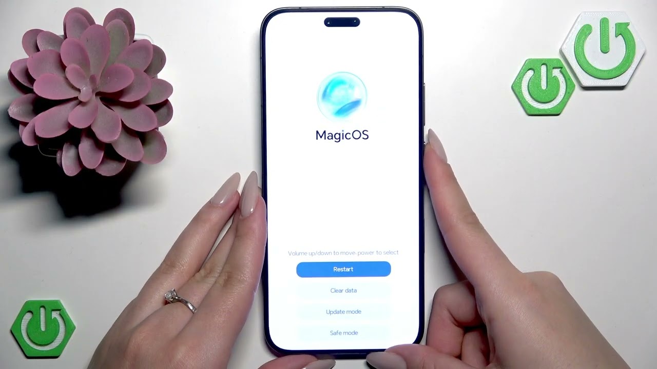 Как выполнить сброс настроек HONOR Magic8 Pro (кнопки)