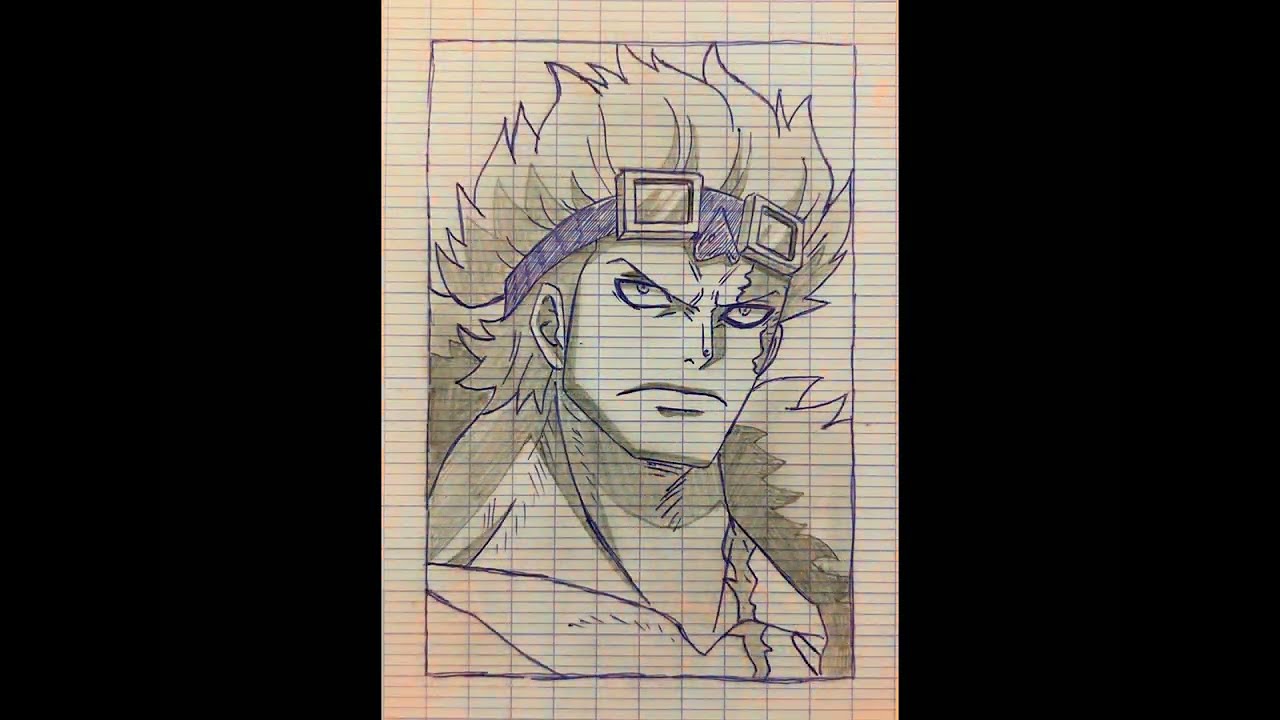 Dessiner Eustass Kidd étape par étapes 