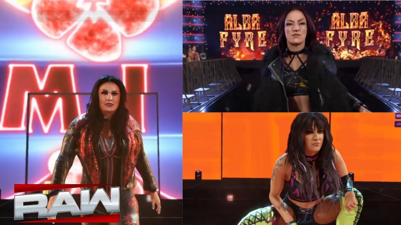 WWE 2K25 RAW - MITB QUALIFYING MATCH - TAMINA VS ALBA FYRE VS DAKOTA KAI