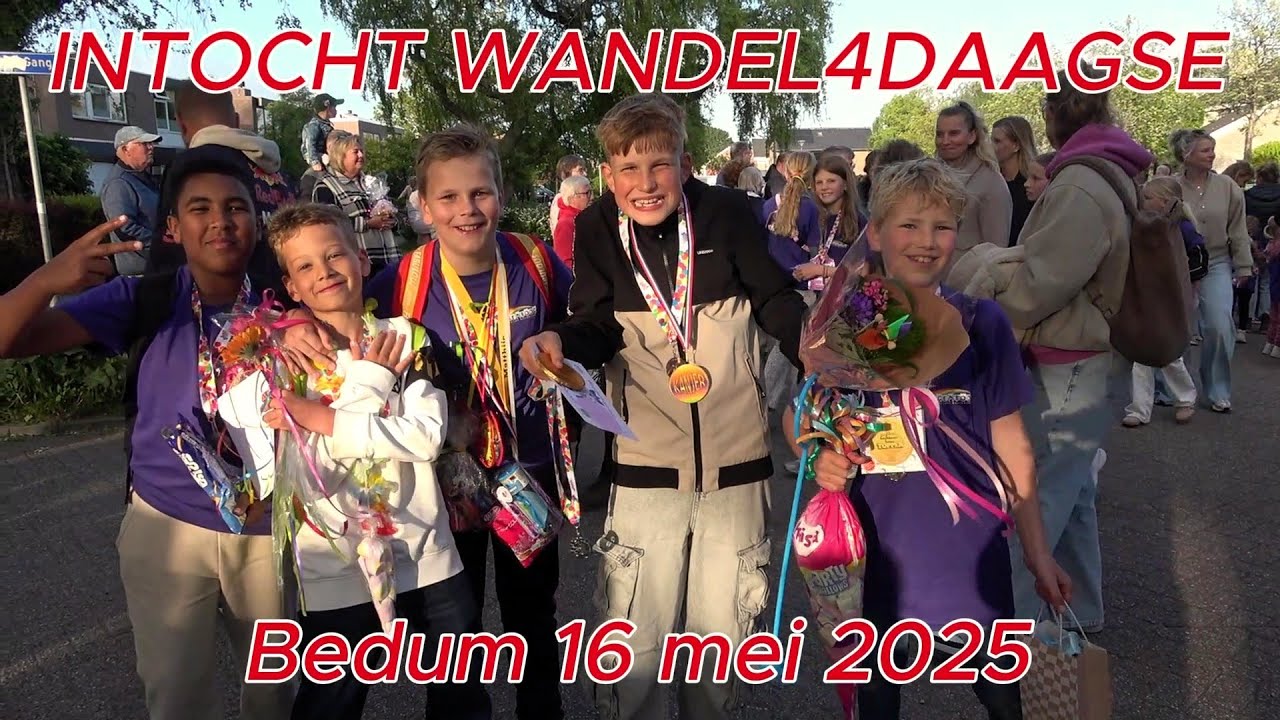 Bedum. INTOCHT WANDEL4DAAGSE. 16-5-2025.