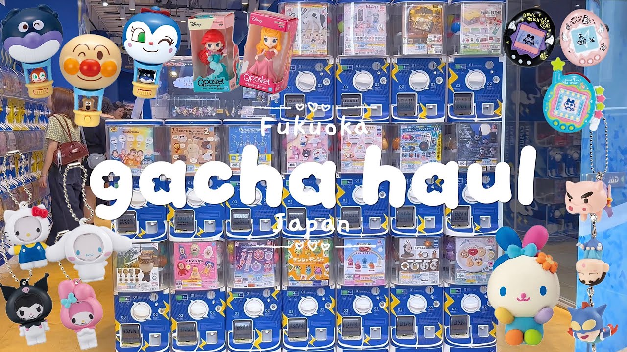 $200 gacha haul in japan 🇯🇵 Qposket, tamagotchi, Sanrio & more