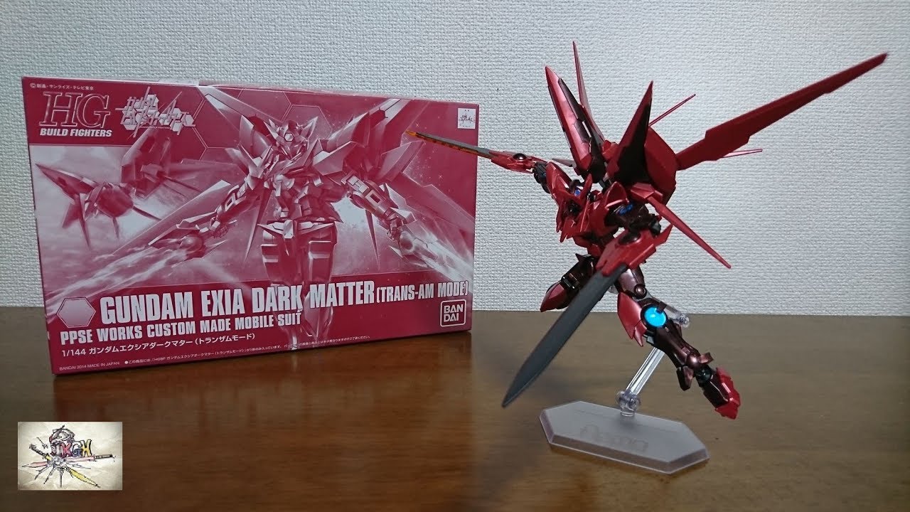 （トランザムカラーの光沢＆クリアパーツが素晴らしい！）HGBF ガンダムエクシア ダークマター トランザムモード　レビュー