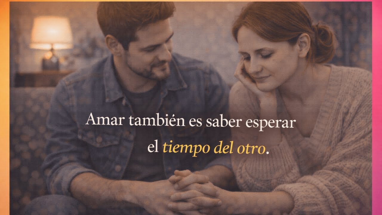“Amar también es saber esperar el tiempo del otro”