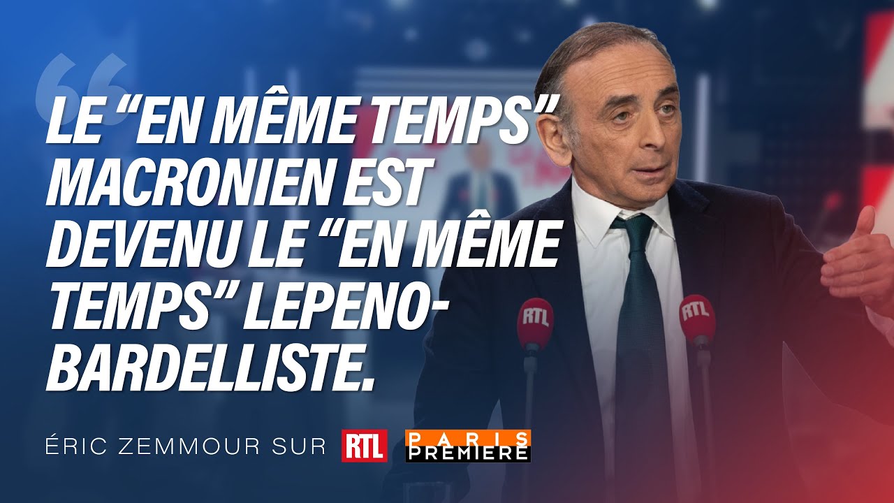 Eric Zemmour sur RTL : Le duel Macron - Le Pen est une pièce de théâtre
