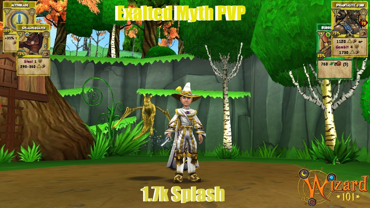 Wizard101 Exalted Myth PVP-  Winning in Style...