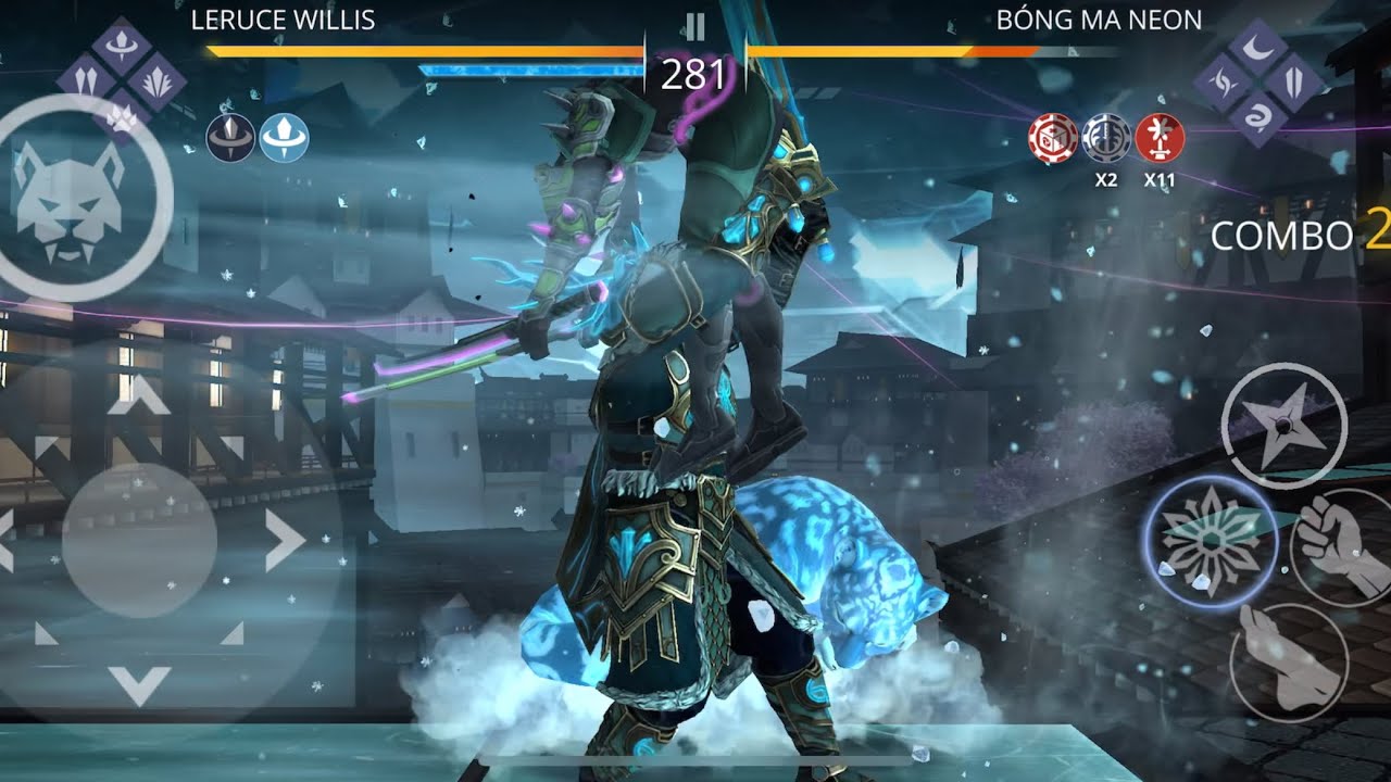 SHADOW FIGHT 3 Konung lvl 6 vs Neon Phantom lvl 6 