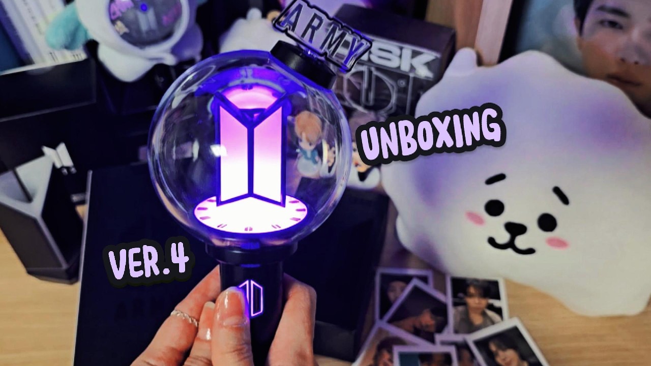 ARMY Bomb Ver.4 Full Set Unboxing Armylog | BTS 아미밤 언박싱💜 #bts #btsarmy #armybomb #방탄소년단