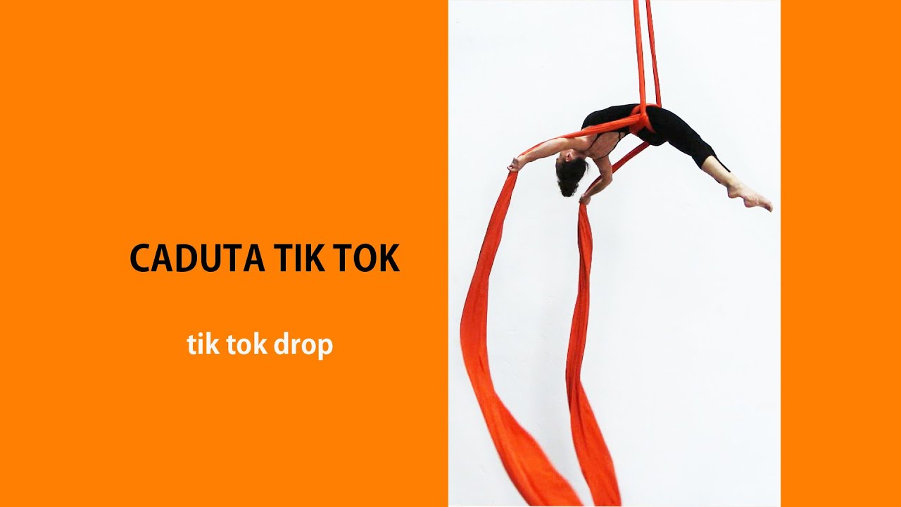 Tessuti aerei caduta tik tok , Aerial silk tik tok drop