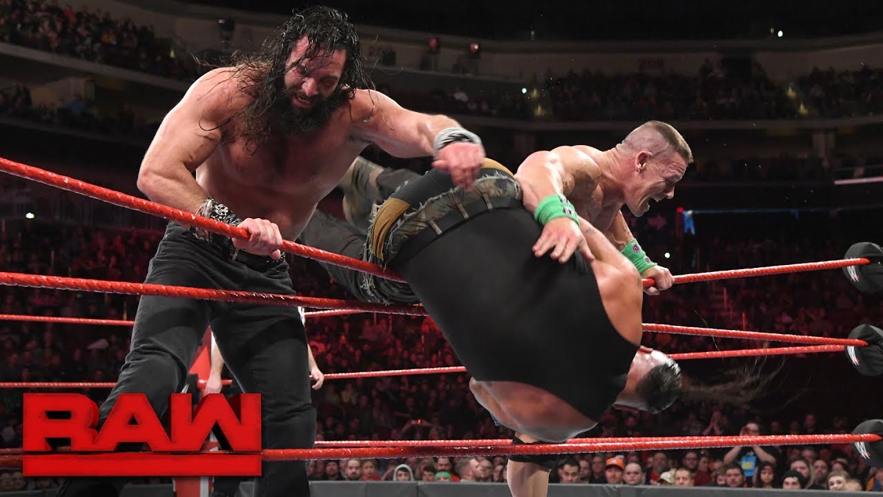 John Cena vs. Braun Strowman vs. Elias - Winner Enters Elimination Chamber Last: Raw, Feb. 5, 2018