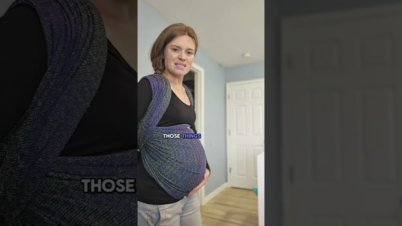 Belly Wrapping #38weekspregnant  | Woven Wrap