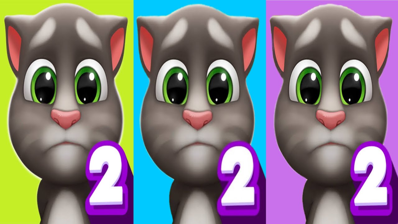 My Talking Baby Tom 2 Rainbow Vs Blue Vs Purple 3 Color My Talking Tom 2